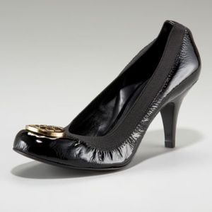 NIB Tory Burch Black Caroline Heels Size US 8